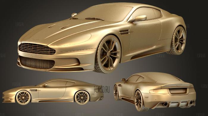 Aston Martin DBS 3d stl модель для ЧПУ